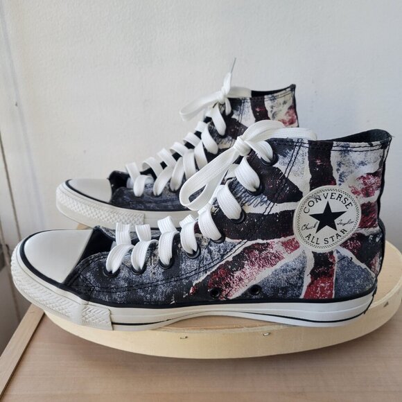 Chuck Taylor All Star Converse CT HI Black/Chili Unisex Sneakers (Size W9 / M7) - Picture 7 of 14